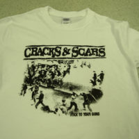 Cracks & Scars - stick to your guns, white/black shirt, album-motiv, XL